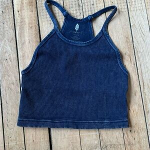 Navy fpmovement crop tank